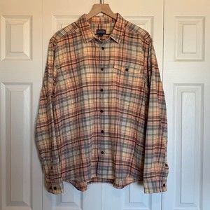 Patagonia Men’s Flannel Plaid Button Down Shirt Sz L